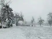 first snow in Upper Austria county